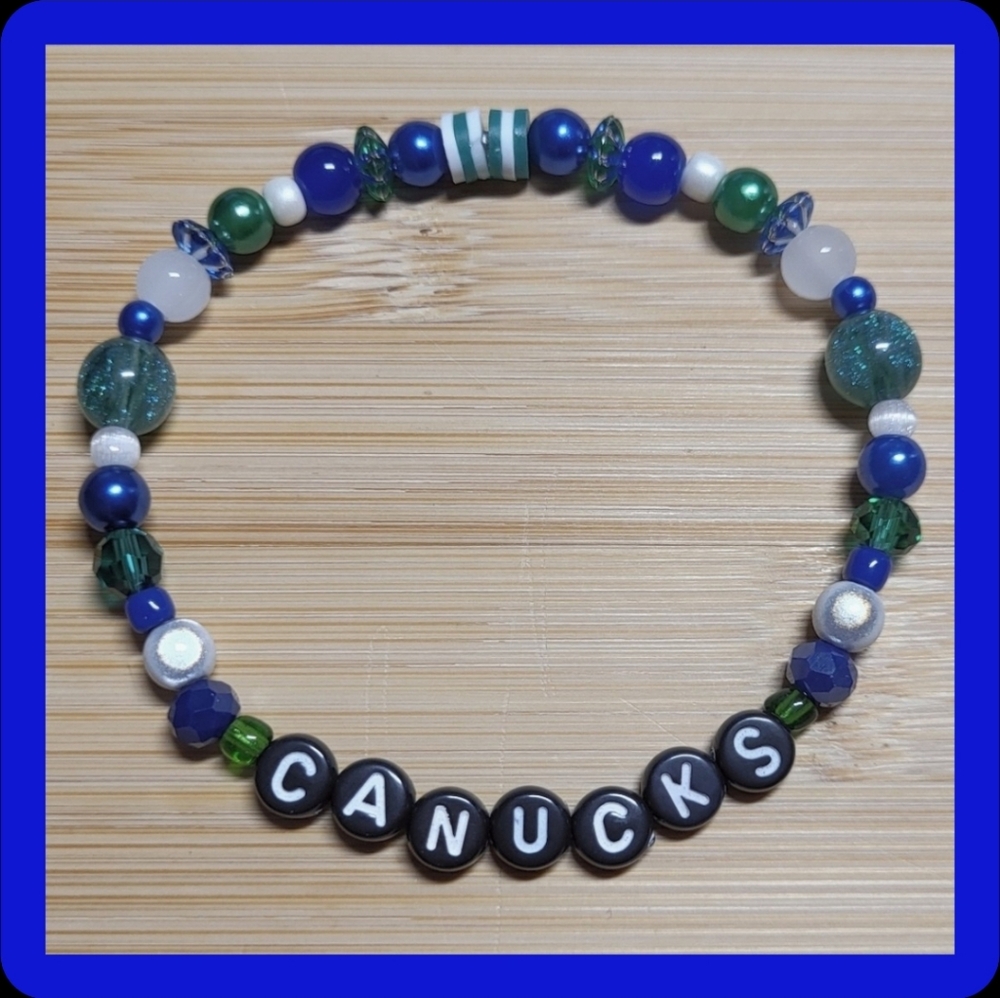 CANUCKS Friendship Bracelet, Size 8"